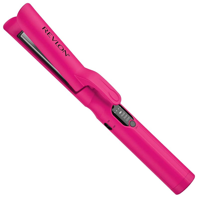 Photo 1 of REVLON Cordless + Rechargeable 3/4" Ceramic Flat Iron, Pink
