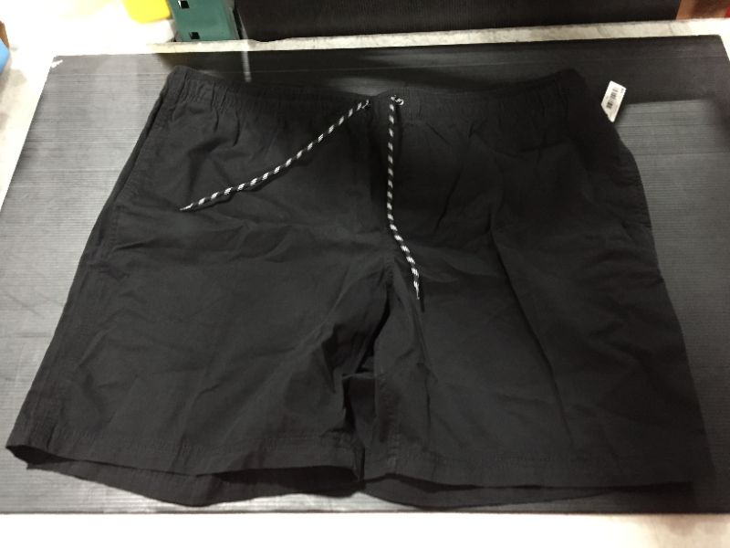 Photo 2 of Amazon Essentials Men's 8" Drawstring Walk Short, Black, XX-Large
