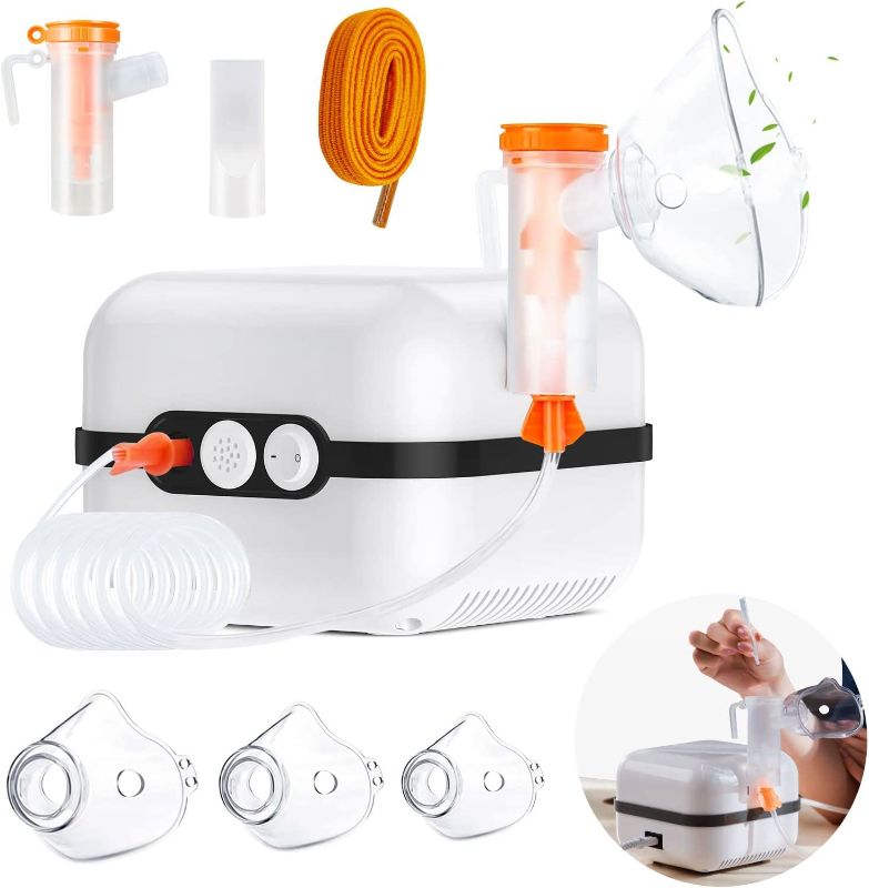 Photo 1 of Nebulizer Machine for Adults and Kids - Portable Nebulizer with 1 Set Accessory, Desktop Asthma Compressor Nebulizer & Jet Nebulizers for Home Use
