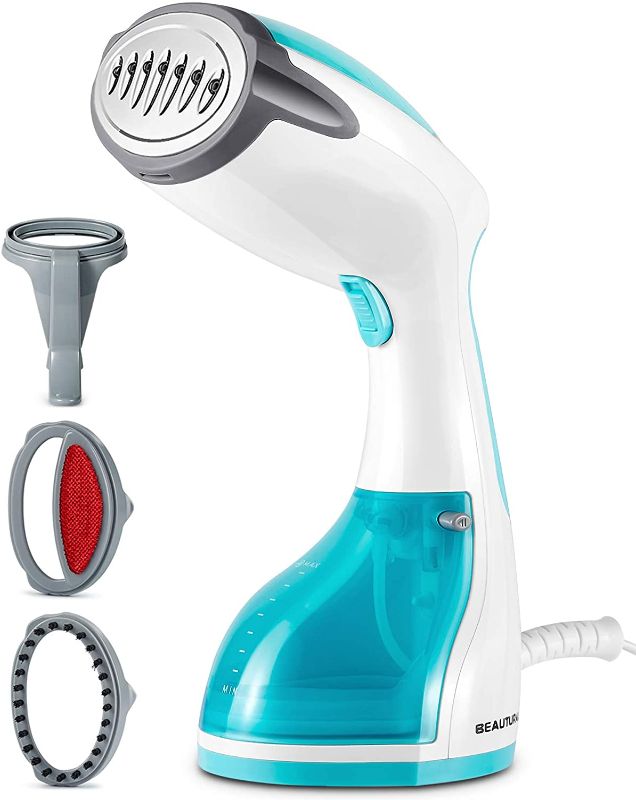 Photo 1 of BEAUTURAL Steamer for Clothes with Pump Steam Technology, Portable Handheld Garment Fabric Wrinkles Remover, 30-Second Fast Heat-up, Auto-Off, Large Detachable Water Tank
