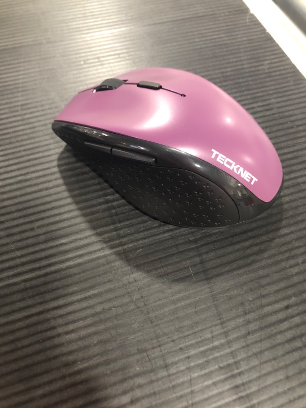 Photo 1 of Bluetooth Wireless Mouse, TECKNET 6 Adjustable DPI Levels, 24-Month Battery Life, 6 Buttons Compatible for Ipad Pro/Laptop/Surface Pro/Windows Computer/Chromebook-Purple

