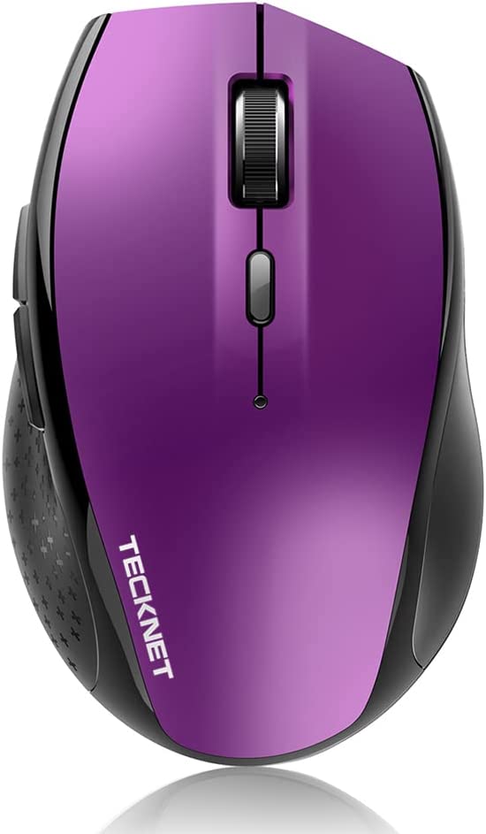 Photo 1 of Bluetooth Wireless Mouse, TECKNET 6 Adjustable DPI Levels, 24-Month Battery Life, 6 Buttons Compatible for Ipad Pro/Laptop/Surface Pro/Windows Computer/Chromebook-Purple
