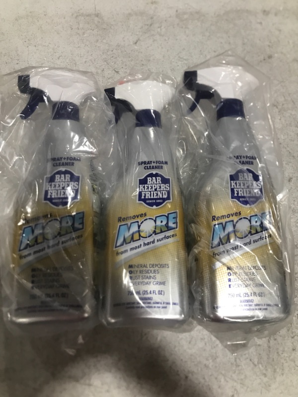 Photo 3 of BAR KEEPERS FRIEND 25.4 oz. More Spray and Foam. LOT OF 3. 
