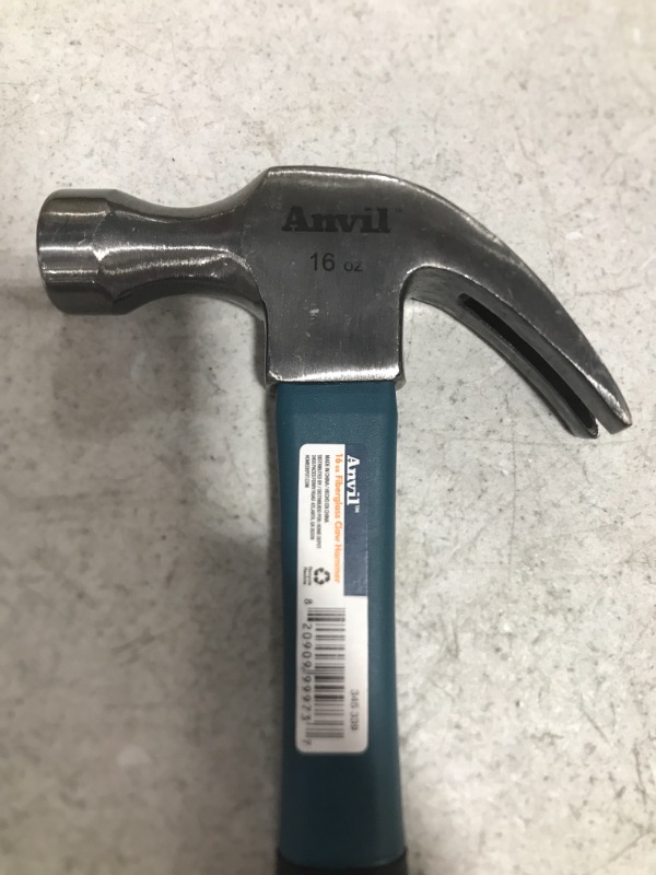 Photo 2 of Anvil 16 Oz. Fiberglass Claw Hammer
