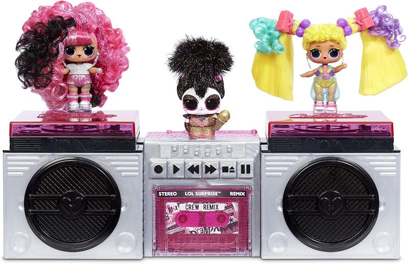 Photo 1 of (12 PACK) LOL Surprise Remix Pets 9 Surprises, Real Hair Includes Music Cassette Tape with Surprise Song Lyrics, Accessories, Dolls
