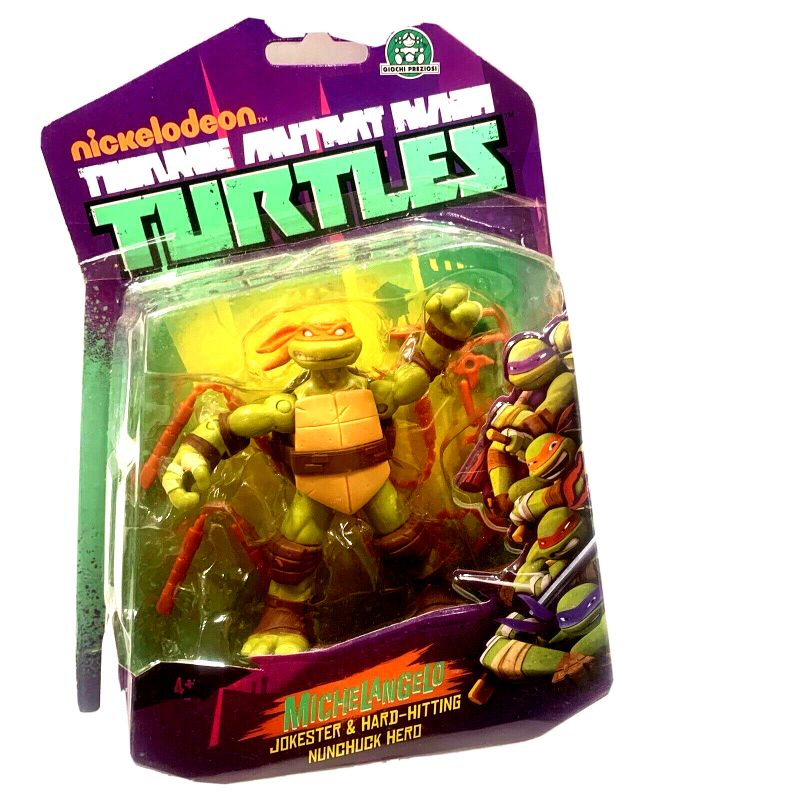 Photo 1 of Teenage Mutant Ninja Turtles Michelangelo Action Figure 2013 W/ Nunchuks 4" Tmnt
