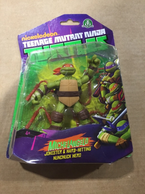 Photo 2 of Teenage Mutant Ninja Turtles Michelangelo Action Figure 2013 W/ Nunchuks 4" Tmnt
