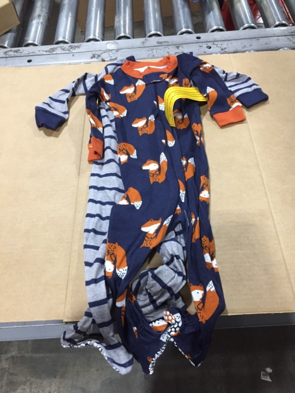 Photo 1 of Gerber Baby Boys' 2-Pack Footed Pajamas 9mo
