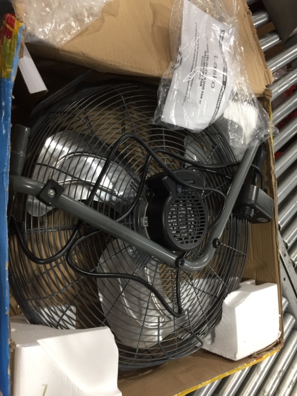 Photo 3 of Lasko 20" Floor or Wallmount High velocity fan, Grey H20610
