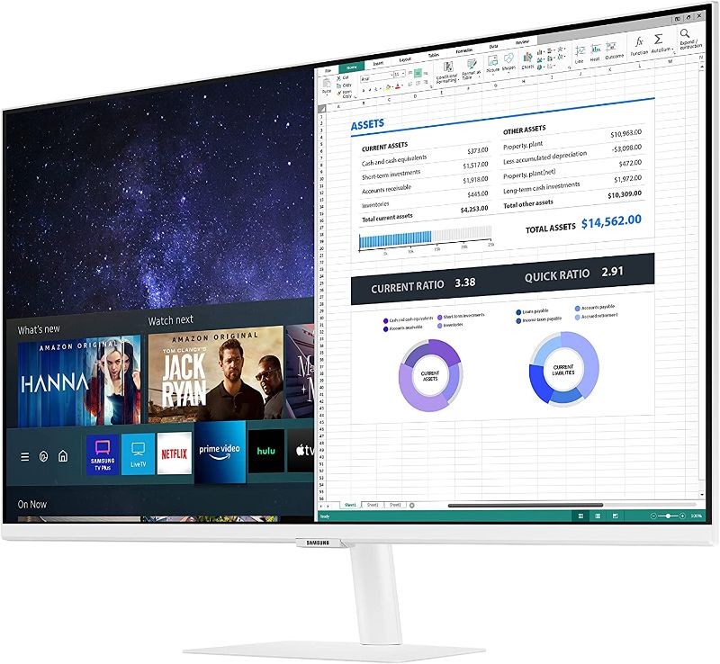 Photo 1 of Samsung 27-Inch Class Monitor M5 Series - FHD Smart Monitor and Streaming TV (LS27AM501NNXZA, 2021 Model)
