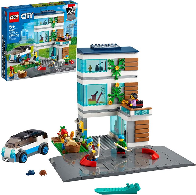 Photo 1 of LEGO City Family House 60291 Building Kit; Toy for Kids, New 2021 (388 Pieces) FACTORY SEALED 