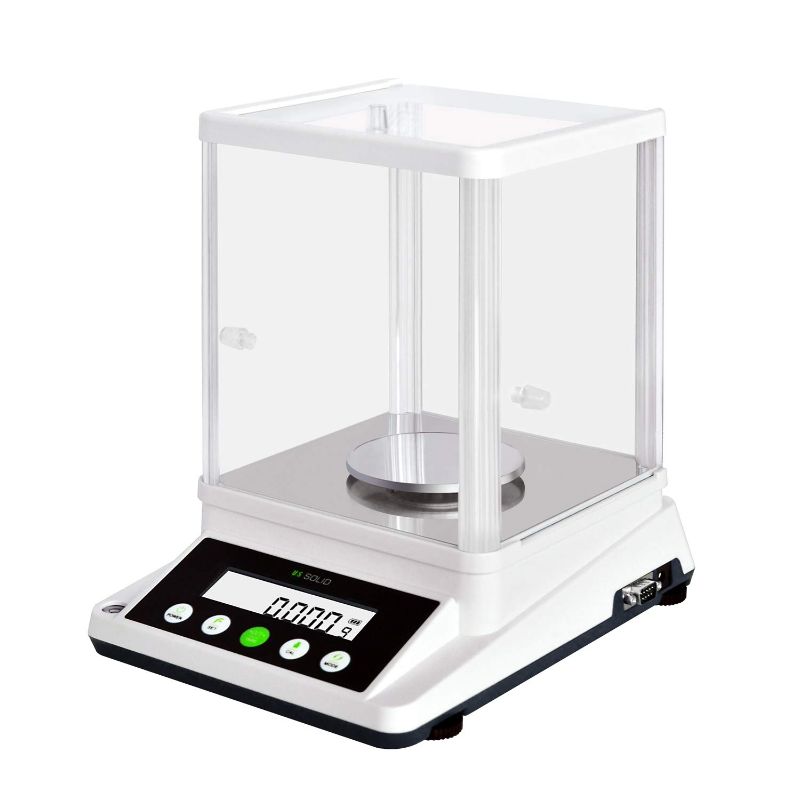 Photo 1 of U.S. SOLID 0.001 g Digital Scale – Precision Analytical Lab Scale – Electronic High Precision 1 mg Accuracy Balance with 2 LCD Screens – 210 g / 0.001g Precision Scale
