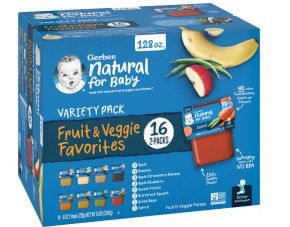 Photo 1 of Gerber 2nd Foods Fruit & Veggie Favorites Variety Pack exp 06/30/2022-07/31/2022 ONLY 10 
