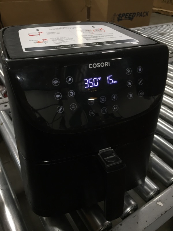 Photo 2 of COSORI Premium 5.8-Quart Air Fryer, Large XL, 1700-Watts, LED Digital Tilt One-Touch Screen, Black
