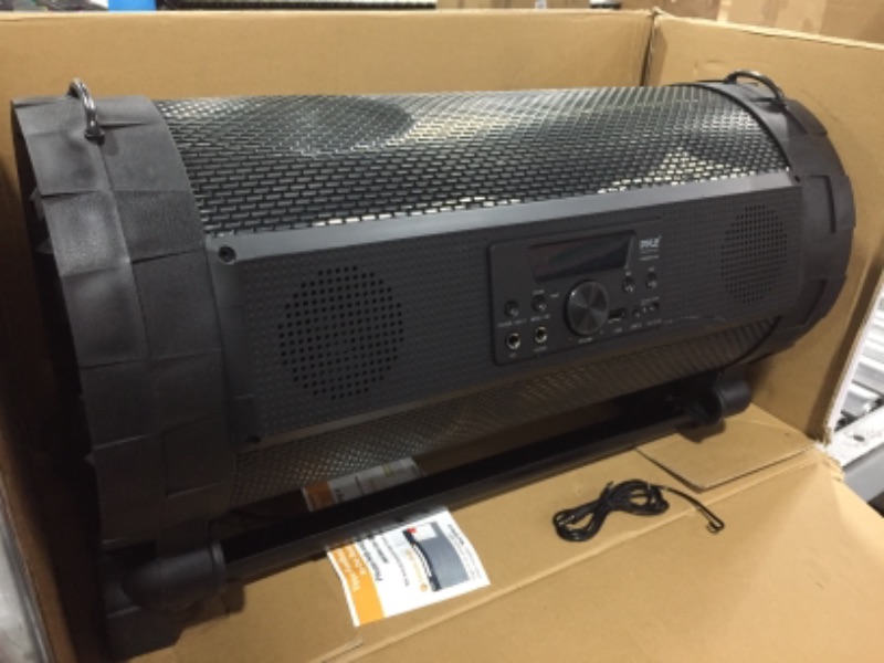 Photo 2 of Pyle Portable Bluetooth Boombox Stereo System 600 W Digital Outdoor Wireless Loud Speaker w LED Lights