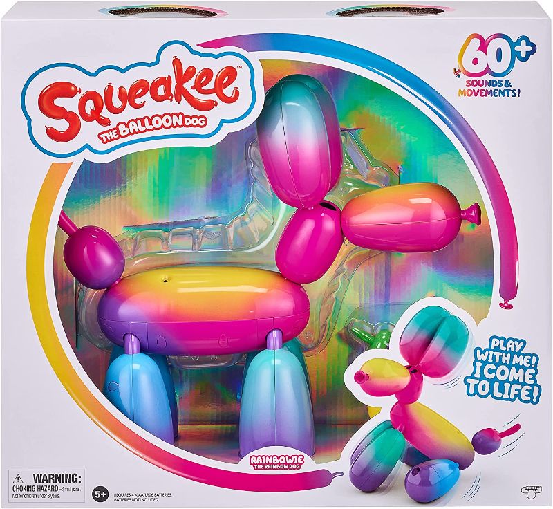 Photo 1 of Little Live Pets Squeakee Rainbowie the Balloon Dog Multicolor
