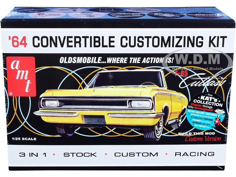 Photo 1 of 1200 Convertible 3-in-1 Skill 2 Model Kit 1 by 25 Scale Model for 1964 Oldsmobile Cutlass F-85
