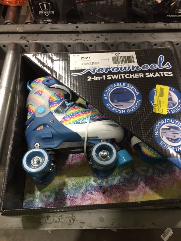 Photo 1 of Aerowheels Glitter Print 2-in-1 Girls switcher skate size 1-4
