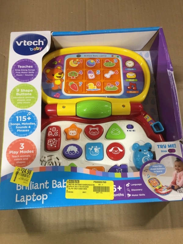 Photo 2 of VTech Brilliant Baby Laptop, Red

