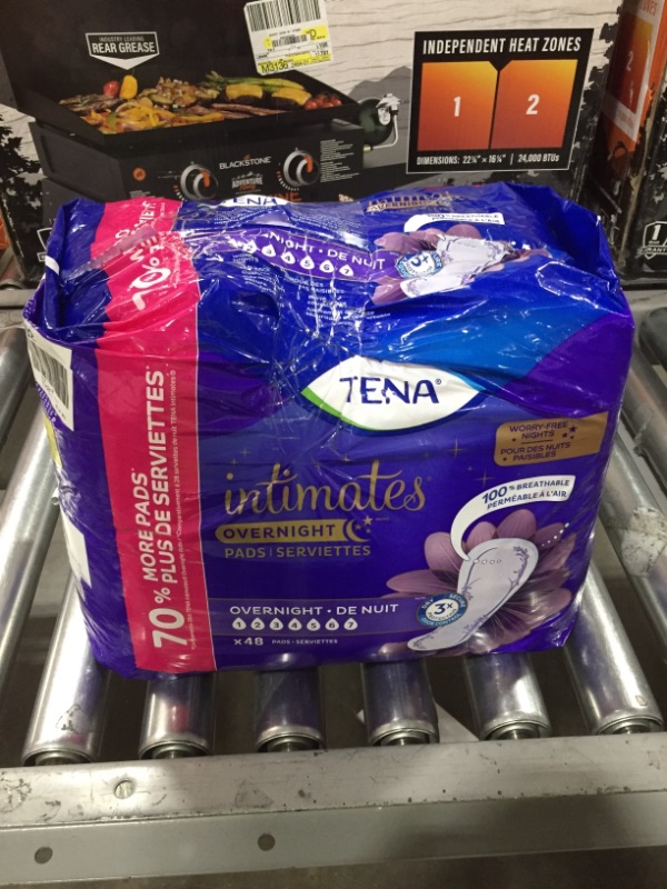 Photo 2 of (2 Pack) Tena Incontinence Pads for Women, Overnight
