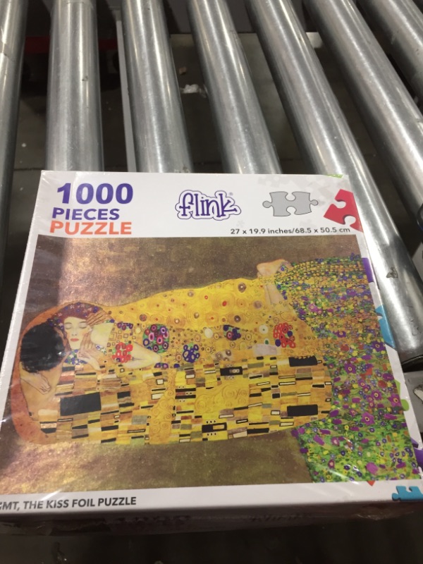 Photo 2 of Klimt, The KISS, Foil Jigsaw Puzzle 1000 Pieces
