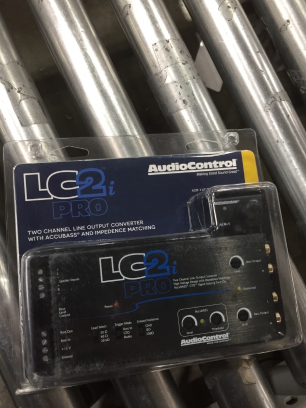 Photo 2 of AudioControl LC2i PRO 2-Channel Line Output Converter with Impedance Matching, AccuBASS, GTO, Audio Signal Sense, 12V Turn-On and ACR-1 Dash Remote Subwoofer Control
