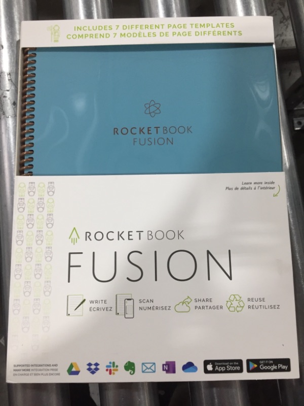 Photo 1 of Fusion Smart Reusable Notebook 7 Page Styles 42 Pages 8.5"x11" Letter Size Eco-Friendly Notebook - Rocketbook


