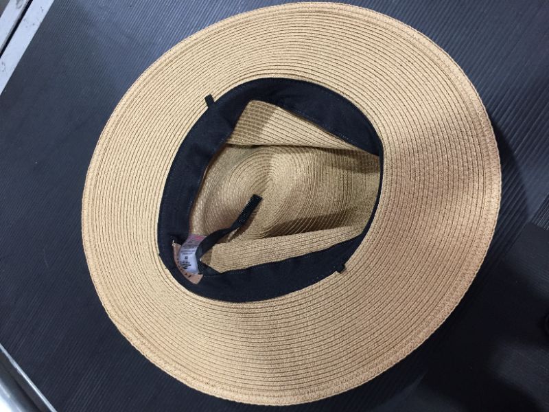 Photo 3 of FURTALK Panama Hat Sun Hats for Women Men Wide Brim Fedora Straw Beach Hat UV UPF 50 M
