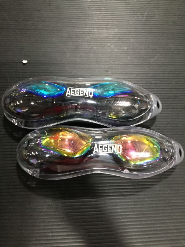 Photo 2 of Aegend Swim Goggles, 2 Pack Swimming Goggles No Leaking Adult Men Women Youth
