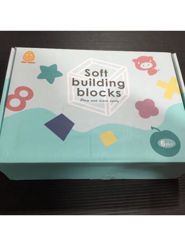 Photo 1 of BIBI Bricks 12 Pc Soft Building Blocks Toddler Preschool Baby 3 M+ New Sealed
