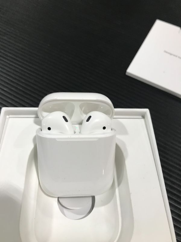 Photo 3 of Apple AirPods (1st Generation) MV7N2AM/a with Charging Case - Stereo - Wireless - Bluetooth - Earbud - Binaural - in-ear
