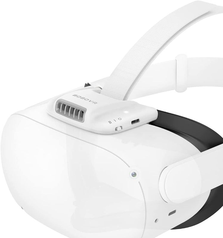 Photo 1 of BOBOVR F2 Active Air Circulation Facial Interface Compatible with Quest 2,Replace Silicone Face Cover Pad,Relieve The Accumulation of Hot Air and Lens Fogging
