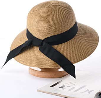 Photo 1 of FURTALK Womens Beach Sun Straw Hat UV UPF50 Travel Foldable Brim Summer UV Hat
size medium 