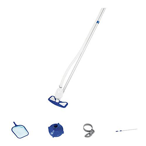 Photo 1 of Bestway 58234 Above Ground Pool Cleaning & Maintenance Accessories Set Kit for Filter Pumps with a 530 GPH Flow Rate - Blue
