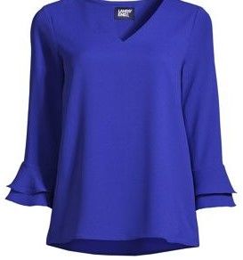 Photo 1 of BELONGSCI Women's Casual Sweet & Cute Loose Shirt Balloon Sleeve V-Neck Blouse Top
SIZE LARGE 