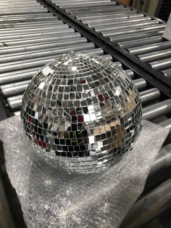 Photo 2 of 8" Mirror Disco Ball Great for a Party or Dj Light Effect Christmas
