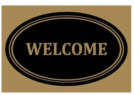 Photo 1 of 5 PACK Vinyl Back Mat Masterpiece Welcome 24 in. x 36 in. Door Mat
