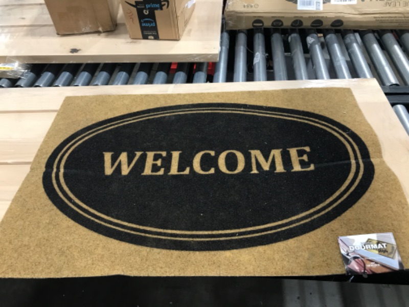 Photo 2 of 5 PACK Vinyl Back Mat Masterpiece Welcome 24 in. x 36 in. Door Mat
