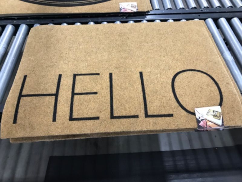 Photo 1 of 5 pack Vinyl Back Mat Masterpiece Welcome 24 in. x 36 in. Door Mat
