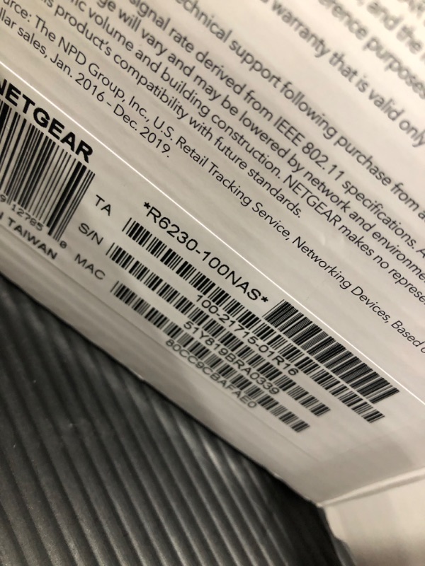 Photo 3 of NETGEAR WiFi Router (R6230) - AC1200 Dual Band Wireless Speed (up to 1200 Mbps) | Up to 1200 sq ft Coverage & 20 Devices | 4 x 1G Ethernet and 1 x 2.0 USB ports
