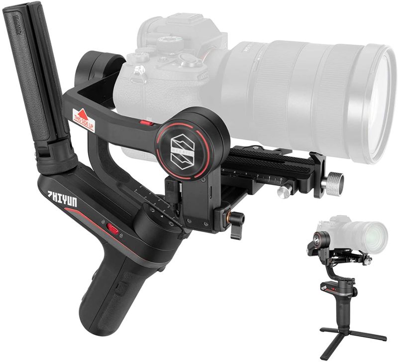 Photo 1 of Zhiyun WEEBILL S Gimbal Stabilizer for DSLR & Mirrorless Camera Sony A7R3 A7M3 Canon 5D4 EOS R Nikon Z6 Z7 D850 Panasonic GH5 BMPCC 4K Fujifilm Sigma,3-Axis-Zhiyun-Weebill-S(Standard Package)
