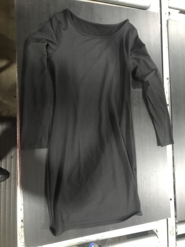 Photo 1 of Black Long sleeve Spandex Dress. Size M