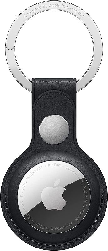 Photo 1 of Apple AirTag Leather Key Ring – Midnight
