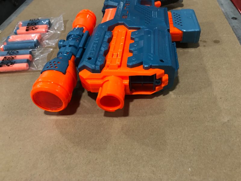 Photo 2 of Nerf Elite 2.0 Phoenix CS-10 with 20 Darts, Motorized,10-Dart Clip, Ages 8+ MISSING STOCK AND BARREL 
