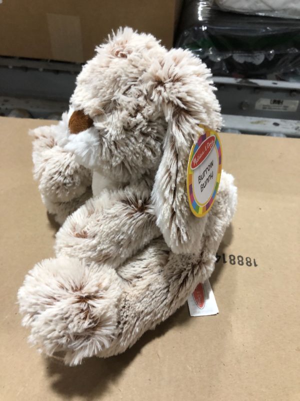 Photo 2 of Melissa & Doug Burrow Bunny Rabbit Stuffed Animal (9 inches)
