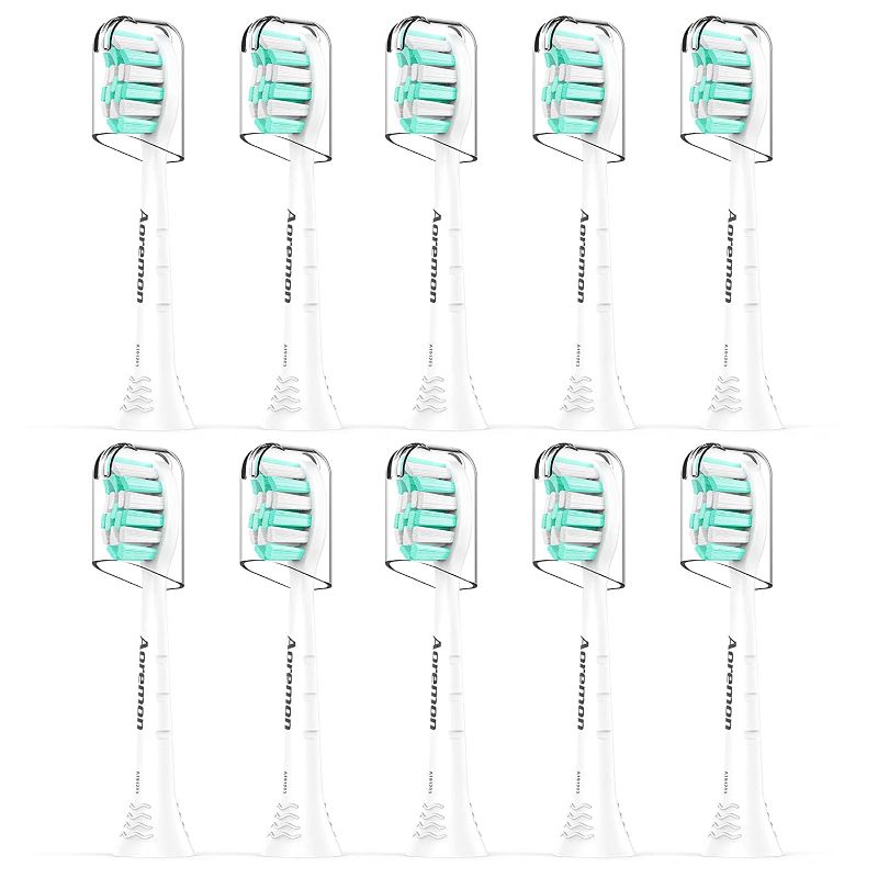 Photo 1 of Aoremon Replacement Toothbrush Heads for Philips Sonicare Snap-on Electric Brush Handles HX9023/65 , 10 Pack
