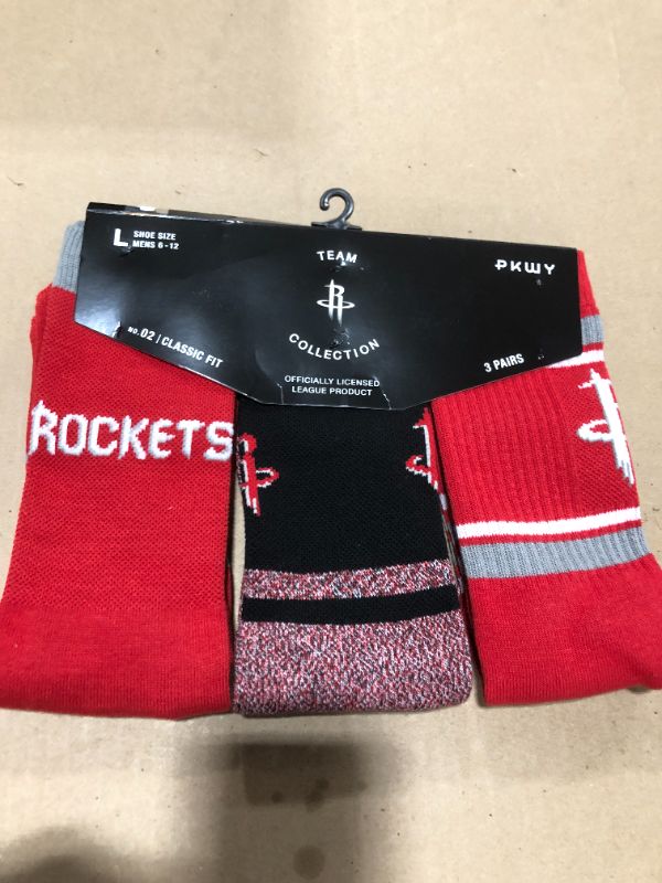 Photo 1 of NBA mens 3pk Baseline Crew Socks
