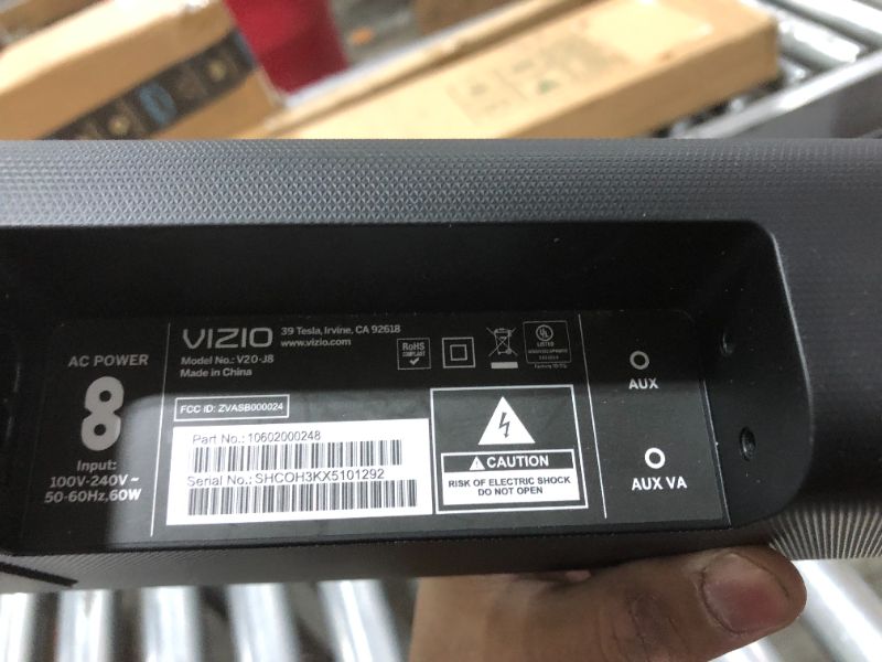 Photo 4 of VIZIO V-Series 2.0 Compact Home Theater Sound Bar with DTS Virtual:X, Bluetooth, Voice Assistant Compatible, Includes Remote Control - V20-J8
