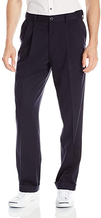 Photo 1 of Dockers Men's Relaxed Fit Comfort Khaki Pants - Pleated
SIZE 38X32, BLACK.