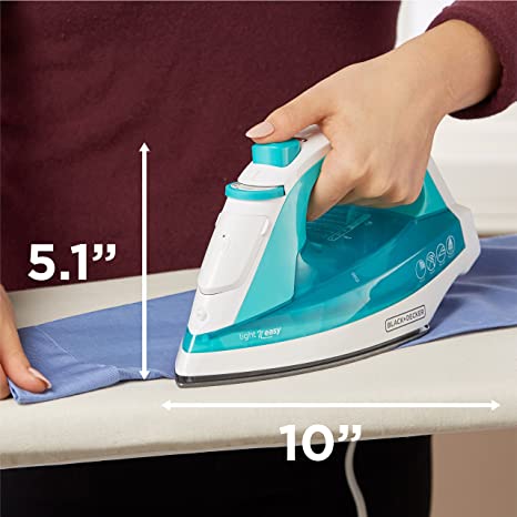 Photo 2 of BLACK+DECKER IR1010 Light 'N Easy Compact Steam Iron, Teal. PRIOR USE.

